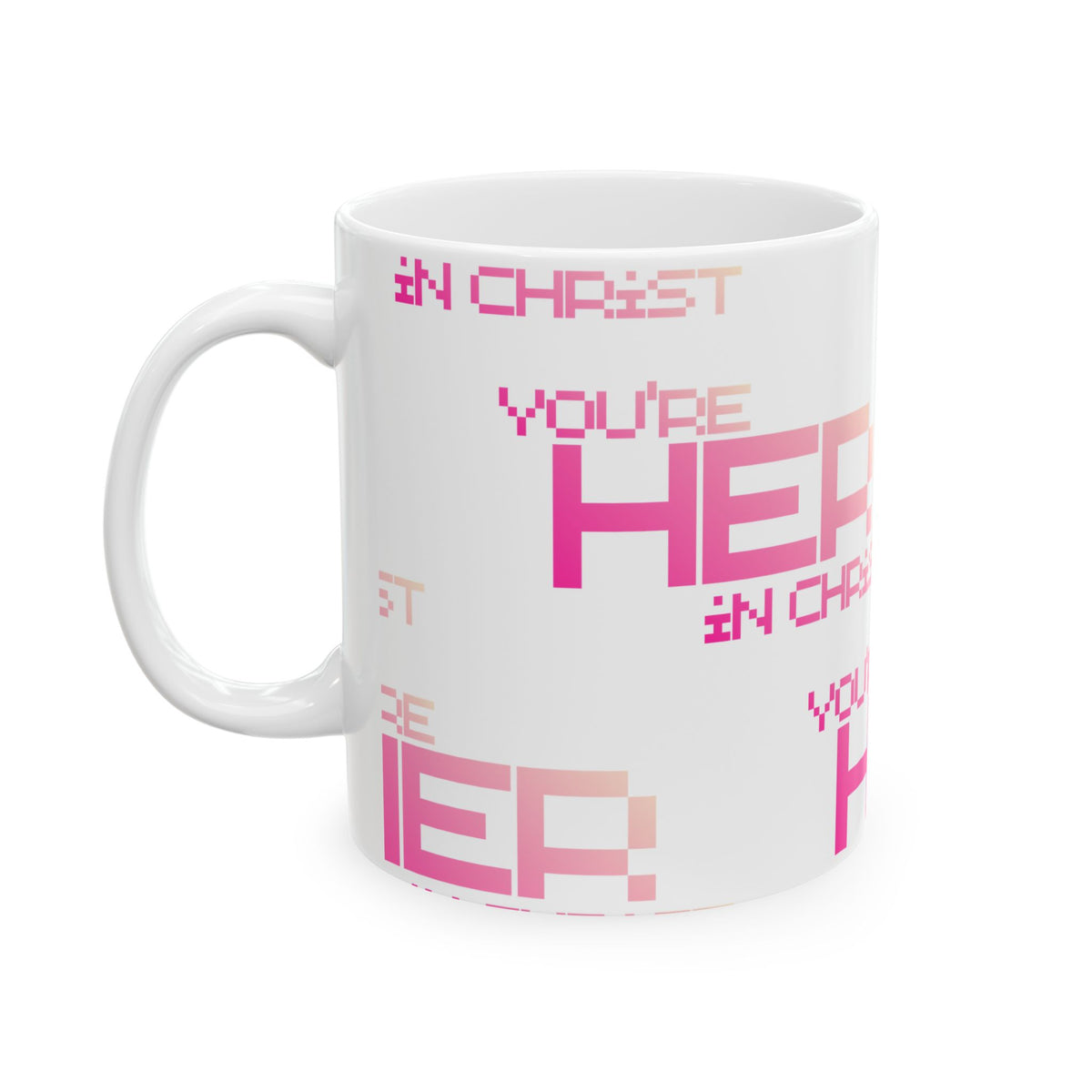YH In Christ XLarge logo mug